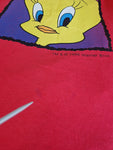 Vintage Warner Bros Shirt Tweety 1996 Made In Korea Single Stitch Rot L-XL