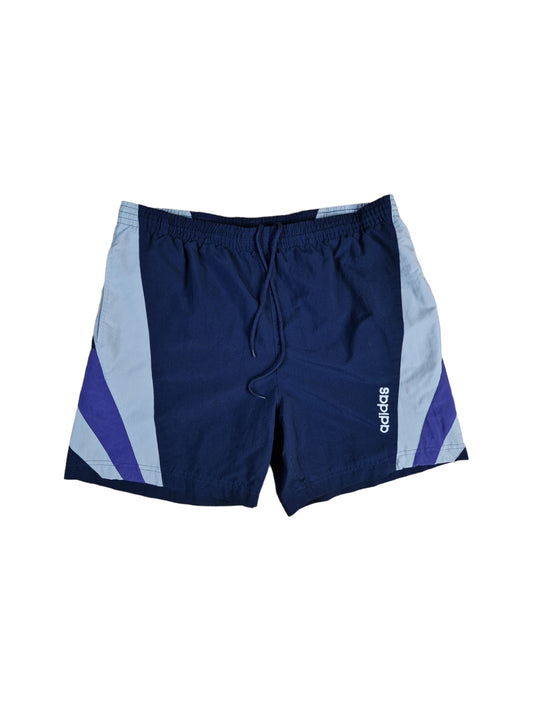 Vintage Adidas Shorts 90s Dunkelblau Lila M-L