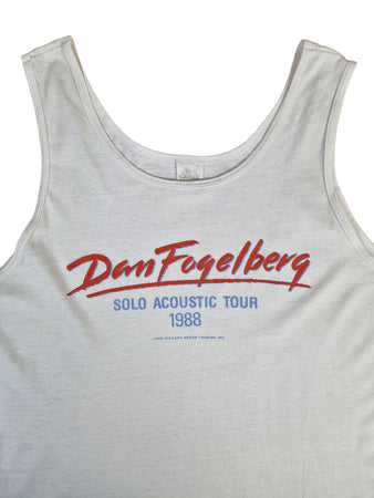 Vintage Tank Top Dan Fogelberg Solo Acoustic Tour 1988 Single Stitch Grau XL
