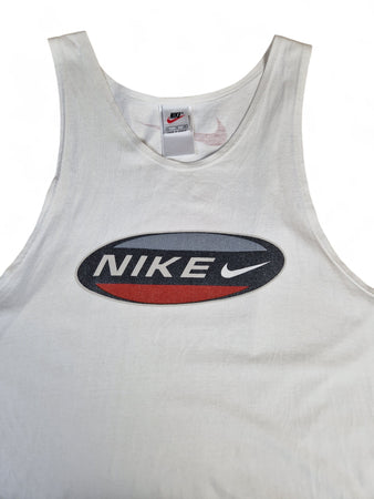Vintage Nike Tank Top Basic Made In Greece Grau XL