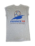 Vintage Tank Top France 98 Coupe Du Monde Grau M-L