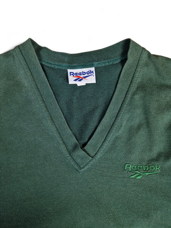 Vintage Reebok Pullunder Basic Grün L