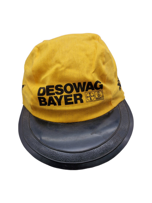 Vintage Bayer Cap 80s Desowag Werbung Xylabrillant Gelb One Size