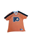 Vintage Champion Shirt NHL Philadelphia Flyers Jersey Made In Italy Schwarz Orange XS-S