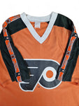 Vintage Champion Shirt NHL Philadelphia Flyers Jersey Made In Italy Schwarz Orange XS-S