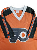 Vintage Champion Shirt NHL Philadelphia Flyers Jersey Made In Italy Schwarz Orange XS-S