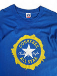 Vintage Converse Shirt 90s Fruit Of The Loom Single Stitch Made In USA Blau L