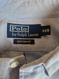 Vintage Ralph Lauren Hemd Wappen Logo Stick Basic Hellblau 4XL (XB)