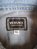 Vintage Versace Jeanshemd Basic Blau XL