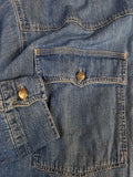 Vintage Versace Jeanshemd Basic Blau XL