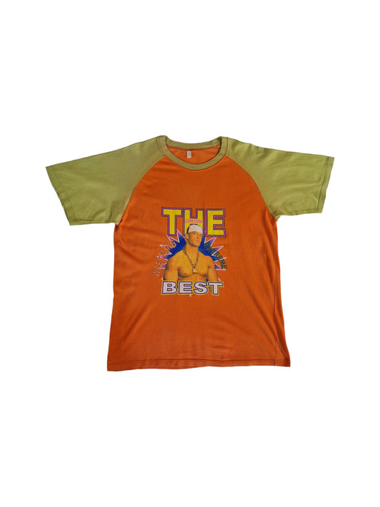 WWE Shirt Early 00s John Cena Orange Gelb M-L