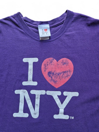 Gildan Shirt 00s "I<3NY" Lila L