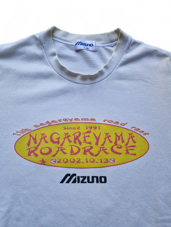 Mizuno Shirt Nagareyama Road Race 2002 Single Stitch Weiß L