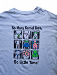 Vintage Camel Toe Joe Shirt 90s "So many camel toes, so little time" Single Stitch Weiß M-L