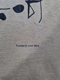 Vintage Fundació Joan Miró Shirt 90s Kalligrafie Art Beige L