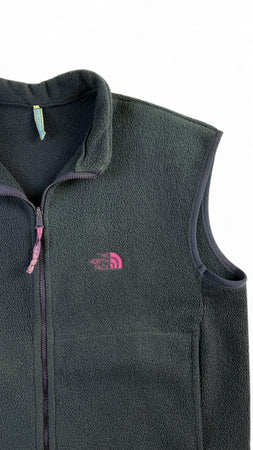 Vintage The North Face Fleece Weste 90s "Armadilia Vest" Polartec Made In Britain Dunkelblau XL