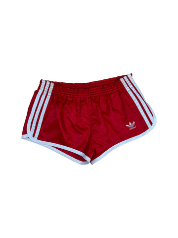 Vintage Adidas Nylonshorts Glanz Sprinter Made In West Germany Rot (5) M-L