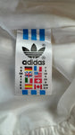 Vintage Adidas Weste Early 90s Mit Kordelzug Weiß S