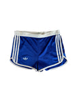 Vintage Adidas Nylon Shorts 80s Glanz Sprinter Made In France Ventex Blau S-M