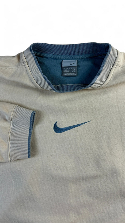 Nike Sweater 00s Middle Swoosh Creme S