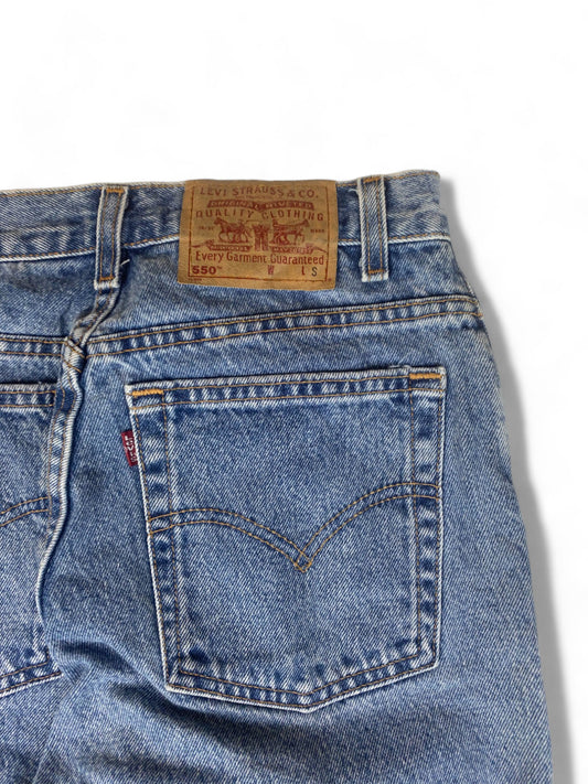 Vintage Levis Jeans 550 Relaxed Fit Tapered Leg Damen Hellblau M