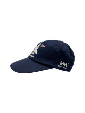 Vintage Helly Hansen Cap Sailing Print Dunkelblau One Size