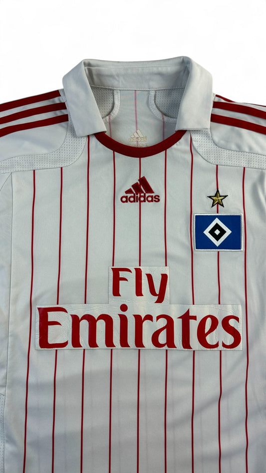 Adidas Trikot HSV 2007-08 Fly Emirates Weiß Rot (164) S-M