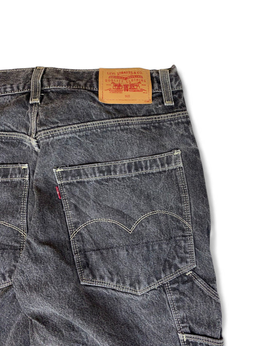 RARE Vintage Levis Jeans 848 European Model Cargo Straight Leg Grau L