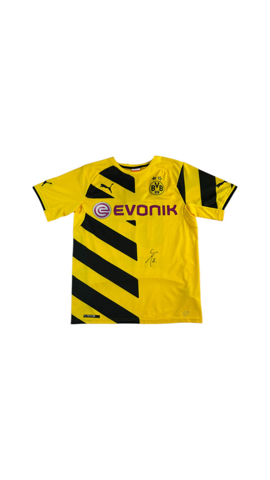 Puma Trikot BVB 2014/15 Lord Bendtner #69 Deadstock Mit Unterschrift Gelb Schwarz M