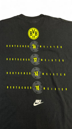 Vintage Nike Shirt BVB Dortmund "Deutscher Meister 1995" Single Stitch Made In Ireland XL