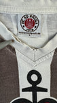 St. Pauli Shirt V-Ausschnitt Trikot Optik Astra Mit Patch Braun Weiß L