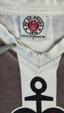 St. Pauli Shirt V-Ausschnitt Trikot Optik Astra Mit Patch Braun Weiß L