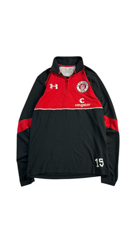 Under Armour Trainingsoberteil St. Pauli Congstar Schwarz Rot M