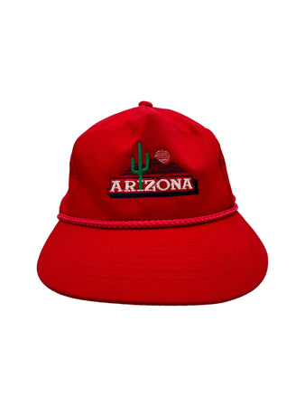 Vintage Arizona Cap Made In Korea 90s Rot One Size