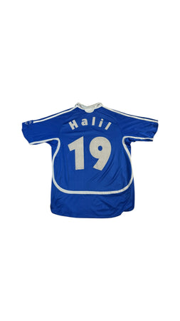 Adidas Trikot 2006-08 Schalke #19 Halil Victoria Versicherung Blau (176) S-M