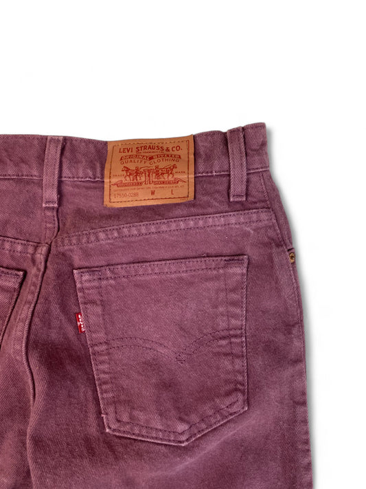 Vintage Levis Jeans 550 Relaxed Fit Tapered Leg Damen Rot (9) M-L