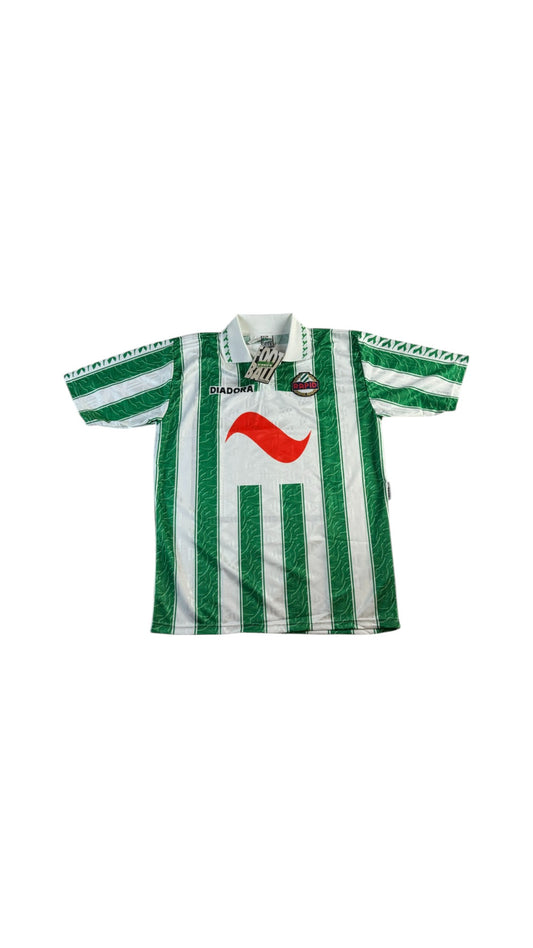 Rare! Vintage Diadora Trikot 1996-98 Rapid Vienna Home Deadstock Mit Etikett Grün Weiß XL