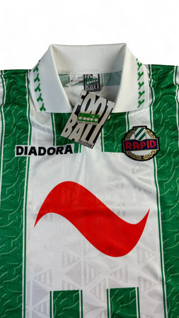 Rare! Vintage Diadora Trikot 1996-98 Rapid Vienna Home Deadstock Mit Etikett Grün Weiß XL