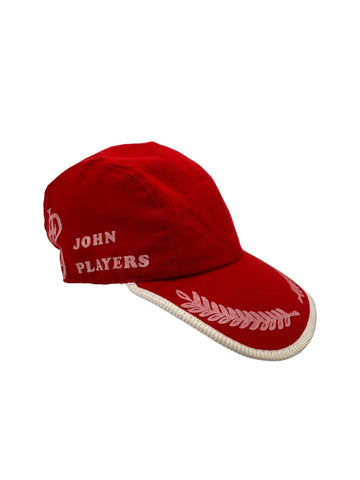 Vintage John Players Cap Racing Rot Weiß One Size