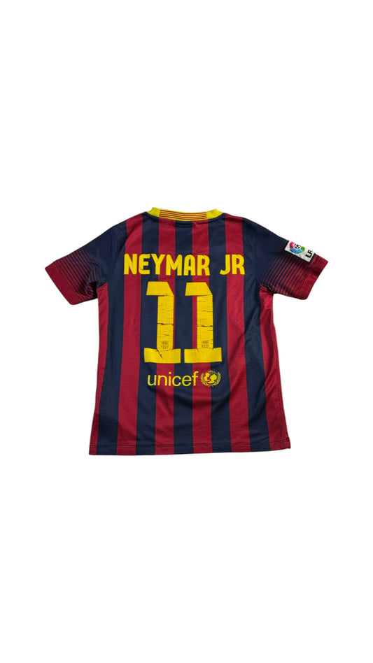 Nike Trikot 2013-14 Barcelona #11 Neymar Jr Unicef Dunkelblau Rot (Kids M) XXS-XS