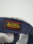 Vintage Von Dutch Cap Mesh Y2K Blau Grau One Size