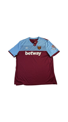 Umbro Trikot West Ham United 2019/2020 #9 Thomas Home Deadstock Neu Mit Etikett Betway Rot Blau 4XL