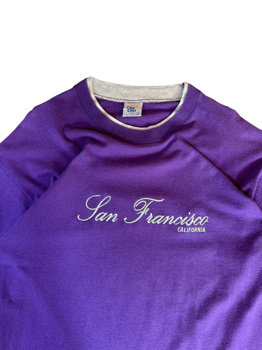 Vintage Cal Cru Shirt "San Francisco" Double Sleeve Made In USA Lila L