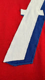 Vintage Palme Trikot 70s #7 Aufgenähte Rückennummer Rot Blau (Gr. 5) S-M