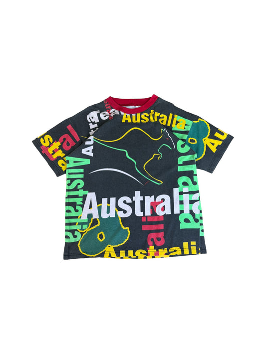 Vintage Australia Shirt All Over Print Bunt L