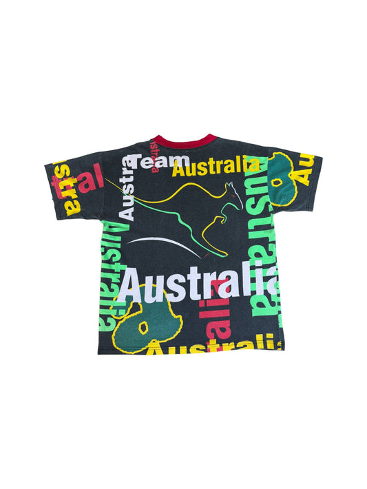 Vintage Australia Shirt All Over Print Bunt L