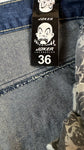 Vintage Joker Brand Baggy Jeans Late 90s Deadstock Mit Etikett Dunkelblau 36