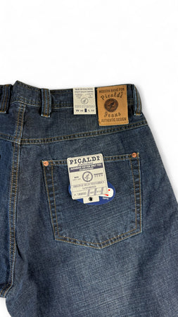 Vintage Picaldi Baggy Jeans 90s Zicco 472 Viper No.2 Deadstock Mit Etikett Dunkelblau W36 L32