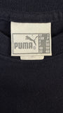 Vintage Puma Logo Shirt Late 90s Women's Dunkelblau/Schwarz S