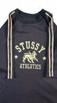 Vintage Stüssy Athletics Mesh Shirt Dunkelblau L